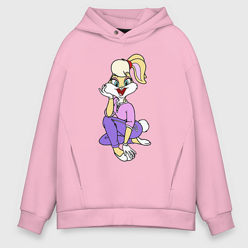 Мужское худи оверсайз Lola Bunny / Светло-розовый – фото 1