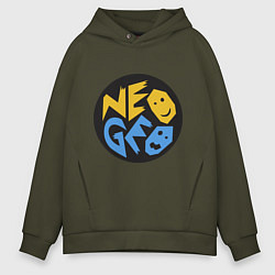 Толстовка оверсайз мужская Neo geo logo, цвет: хаки