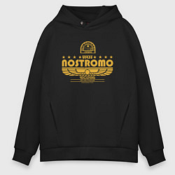 Толстовка оверсайз мужская USCSS The Nostromo желтый, цвет: черный