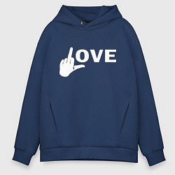 Мужское худи оверсайз Love - fuck