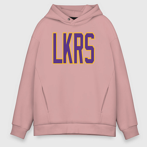 Мужское худи оверсайз Team LKRS / Пыльно-розовый – фото 1