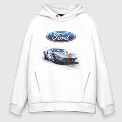 Мужское худи оверсайз Ford motorsport - sketch