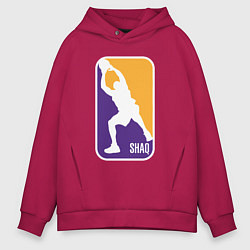 Толстовка оверсайз мужская Shaq attack, цвет: маджента