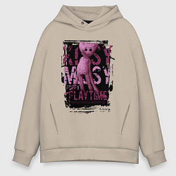 Толстовка оверсайз мужская Кисси Мисси из Poppy Playtime, цвет: миндальный