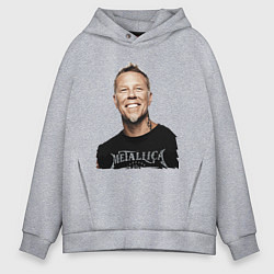 Мужское худи оверсайз James Alan Hetfield - Metallica leader
