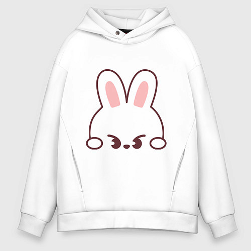 Мужское худи оверсайз Mischievous Leebit / Белый – фото 1