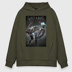 Толстовка оверсайз мужская Quake champions - NYX and Sorlag, цвет: хаки