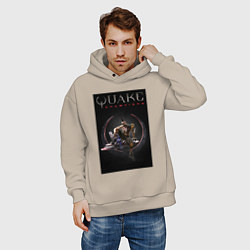 Толстовка оверсайз мужская Quake champions Anarki, цвет: миндальный — фото 2