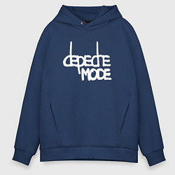 Мужское худи оверсайз Depeche Mode - exciter logo