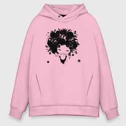 Толстовка оверсайз мужская Девочка весна, цвет: светло-розовый