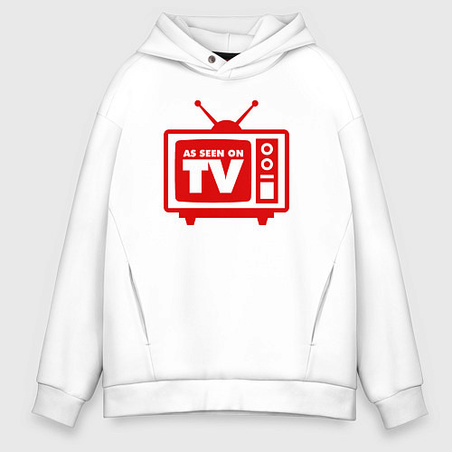 Мужское худи оверсайз Как показано по телевизору / Белый – фото 1