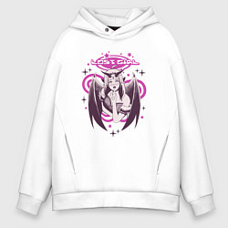 Толстовка оверсайз мужская Lost Girl,Y2K стиль, цвет: белый