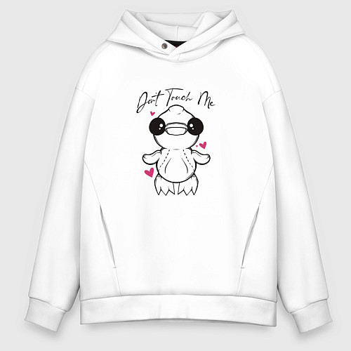 Мужское худи оверсайз Repo утка Apex Predator / Белый – фото 1