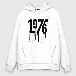 Толстовка оверсайз мужская Капающий 1976, цвет: белый