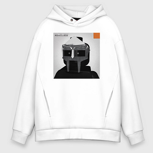 Мужское худи оверсайз Mf Doom / Белый – фото 1