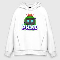Толстовка оверсайз мужская Кактус из игры PK XD, цвет: белый
