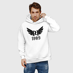 Толстовка оверсайз мужская Крылатый 1989, цвет: белый — фото 2