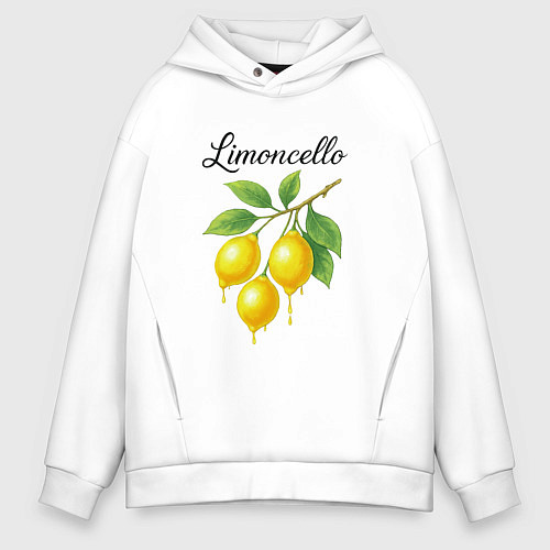 Мужское худи оверсайз Limoncello / Белый – фото 1