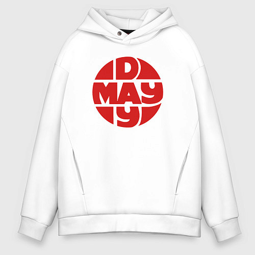 Мужское худи оверсайз Mayday / Белый – фото 1