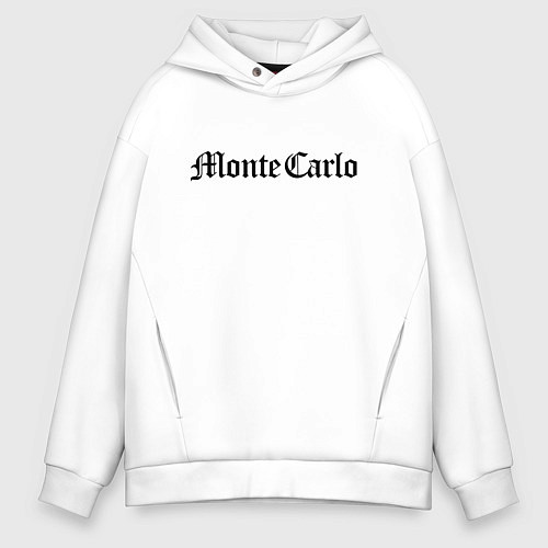 Мужское худи оверсайз Monte Carlo - Monaco / Белый – фото 1