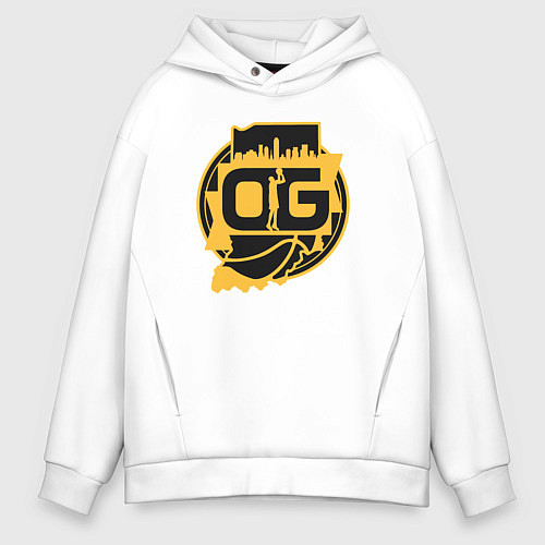 Мужское худи оверсайз OG Pacers / Белый – фото 1