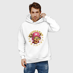 Толстовка оверсайз мужская Тони Чоппер One Piece, цвет: белый — фото 2