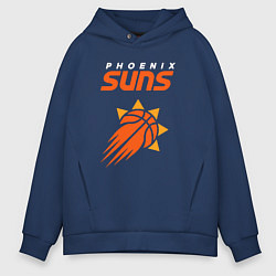 Толстовка оверсайз мужская Phoenix Suns, цвет: тёмно-синий