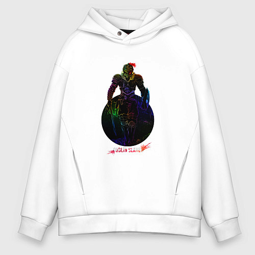 Мужское худи оверсайз Anime Goblin Slayer Оркболг / Белый – фото 1