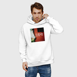Толстовка оверсайз мужская Граффити медвежонок, цвет: белый — фото 2