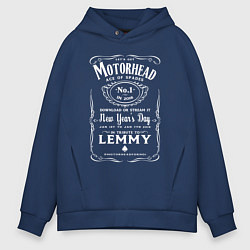 Толстовка оверсайз мужская Motorhead whiskey, цвет: тёмно-синий