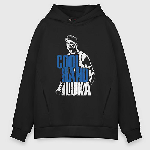 Мужское худи оверсайз Cool hand Luka / Черный – фото 1