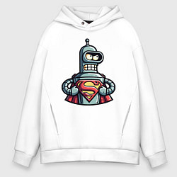 Мужское худи оверсайз Super Bender meme