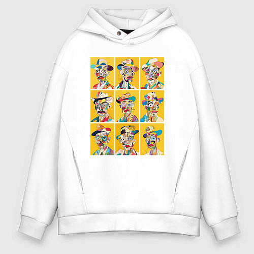 Мужское худи оверсайз Gentelmen / Белый – фото 1