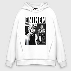 Толстовка оверсайз мужская Eminem y2k, цвет: белый