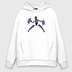 Толстовка оверсайз мужская Принцесса Китана, цвет: белый