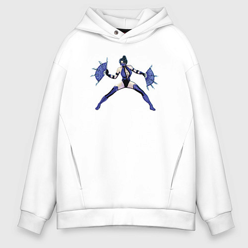 Мужское худи оверсайз Принцесса Китана / Белый – фото 1