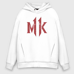 Толстовка оверсайз мужская Kombat, цвет: белый