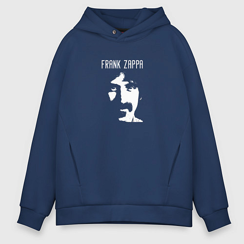 Мужское худи оверсайз Tribute to Frank Zappa / Тёмно-синий – фото 1