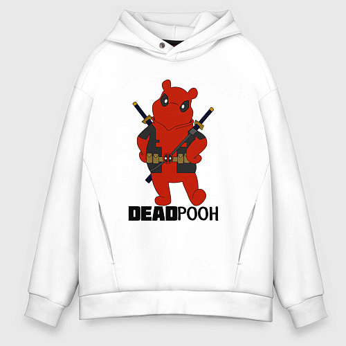 Мужское худи оверсайз Deadpooh / Белый – фото 1