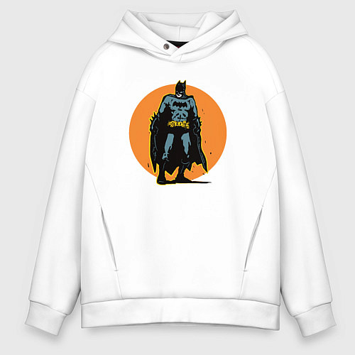 Мужское худи оверсайз Cool Batman / Белый – фото 1