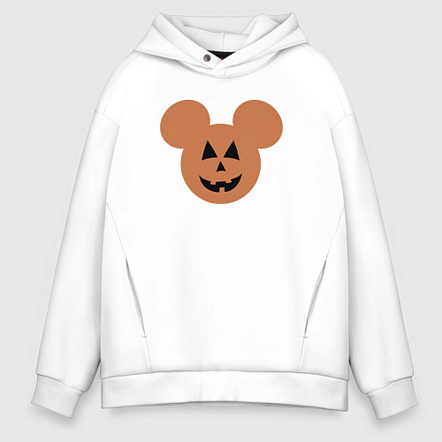 Мужское худи оверсайз Halloween boy / Белый – фото 1
