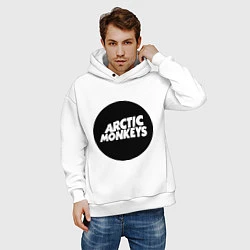 Толстовка оверсайз мужская Arctic Monkeys Round, цвет: белый — фото 2