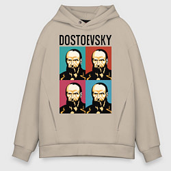 Толстовка оверсайз мужская Dostoevsky, цвет: миндальный