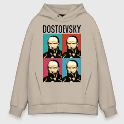 Толстовка оверсайз мужская Dostoevsky, цвет: миндальный