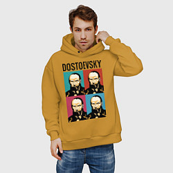 Толстовка оверсайз мужская Dostoevsky, цвет: горчичный — фото 2