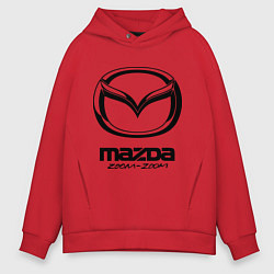 Толстовка оверсайз мужская Mazda Zoom-Zoom, цвет: красный