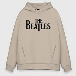 Толстовка оверсайз мужская The Beatles, цвет: миндальный