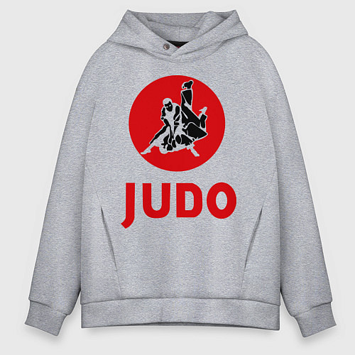 Мужское худи оверсайз Judo / Меланж – фото 1
