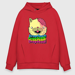 Толстовка оверсайз мужская Dropdead Kitty, цвет: красный