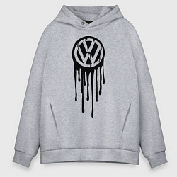 Толстовка оверсайз мужская Volkswagen, цвет: меланж